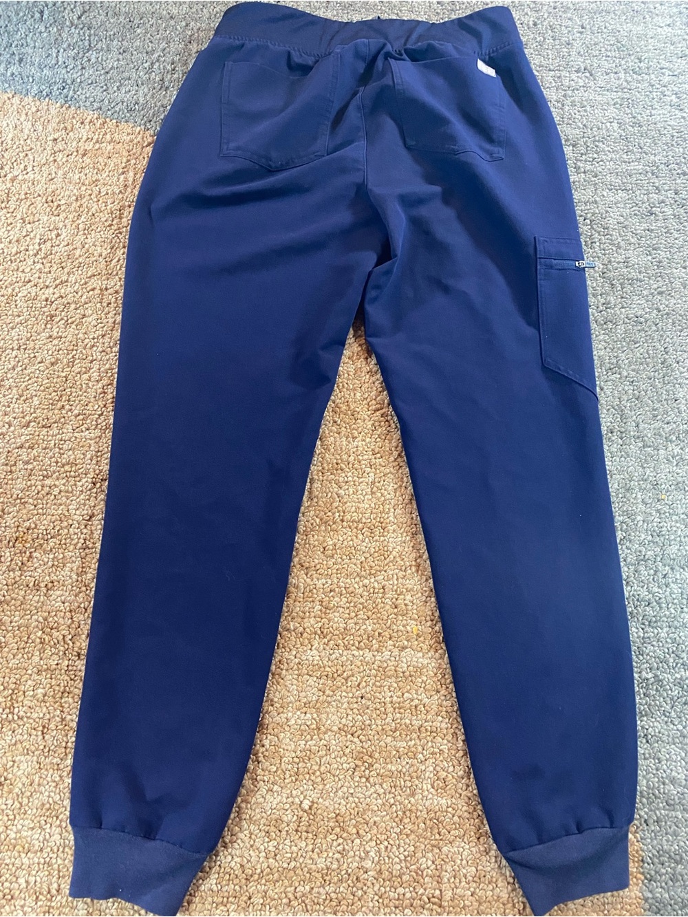 FIgs Navy Blue Zamora Scrub Jogger Small Bottom Pants Professional Medical - Picture 2 of 5